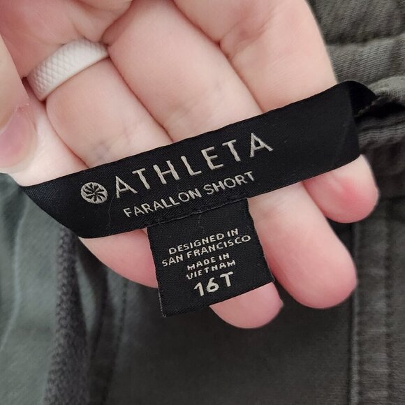 ATHLETA Dark Green Farallon Shorts - Picture 4 of 6
